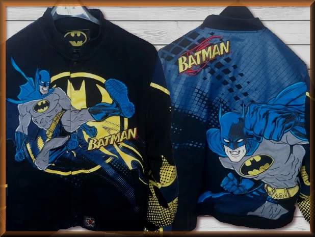 $59.94 - Batman Punch Kids Comic Book Hero Jacket by JH Design Jacket