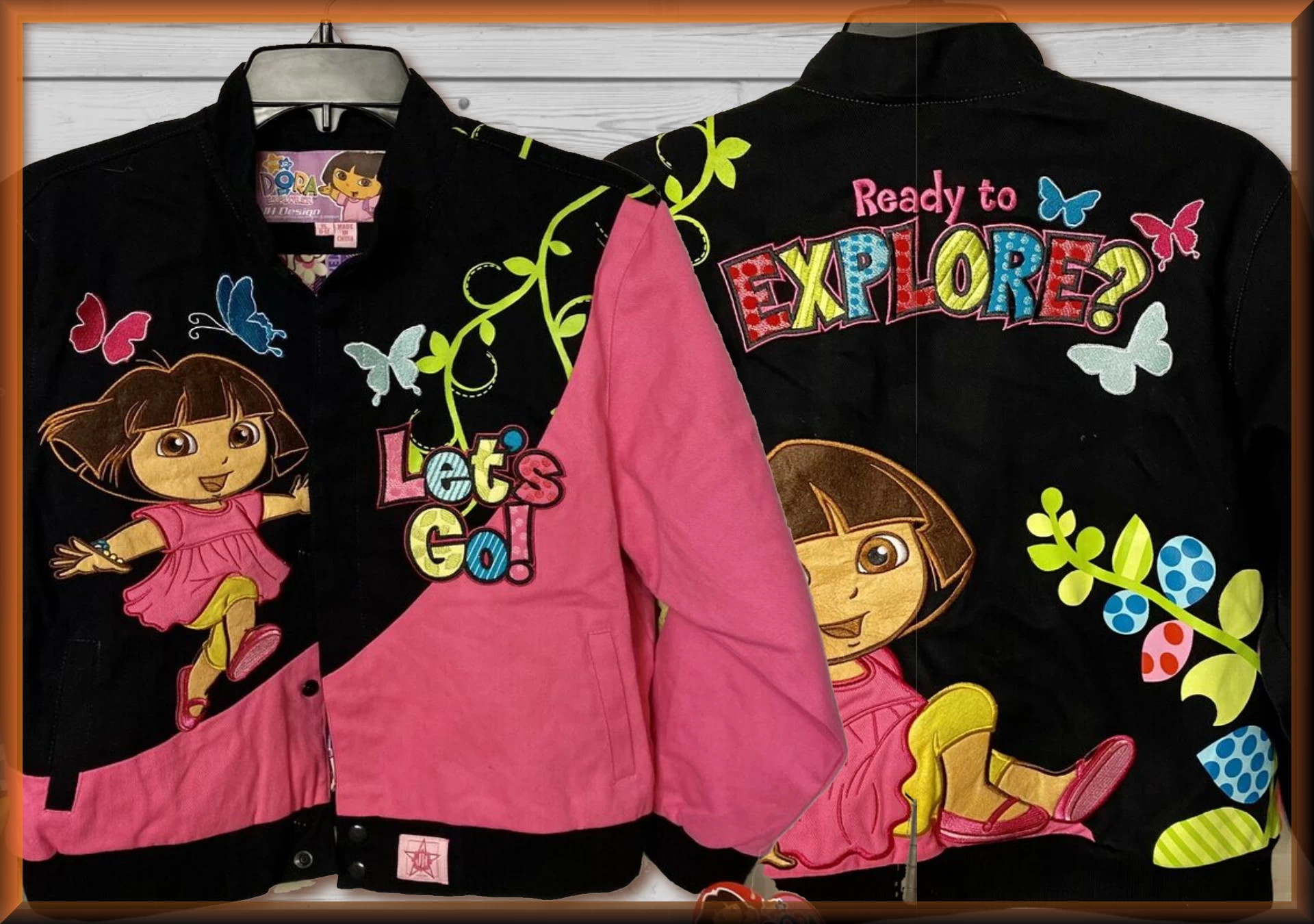 Dora Ready to Explore Kids Cartoon Character Jacket by JH Design