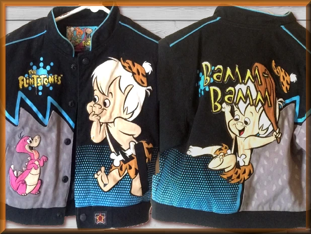 $79.94 - Bamm Bamm Kids Flintstones Character Jacket by JH Design  Jacket