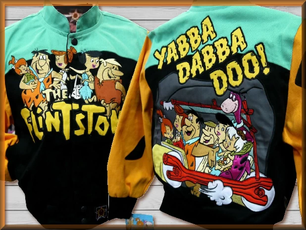 $64.94 - Yabba Dabba Doo Kids Flintstones Character Jacket by JH Design Jacket