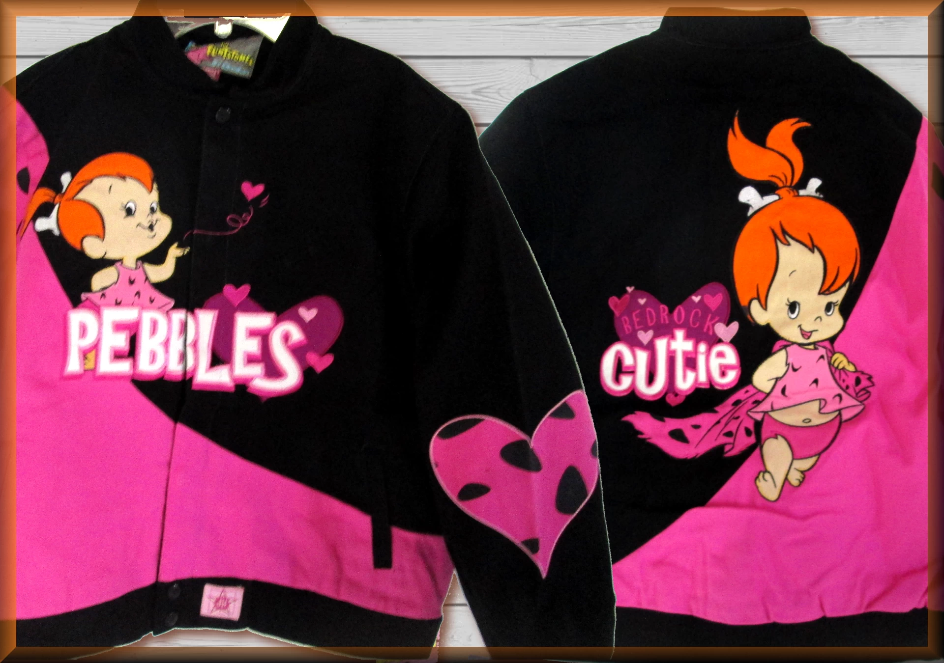 Pebbles Cutie Kids Flintstones Character Jacket by JH Design