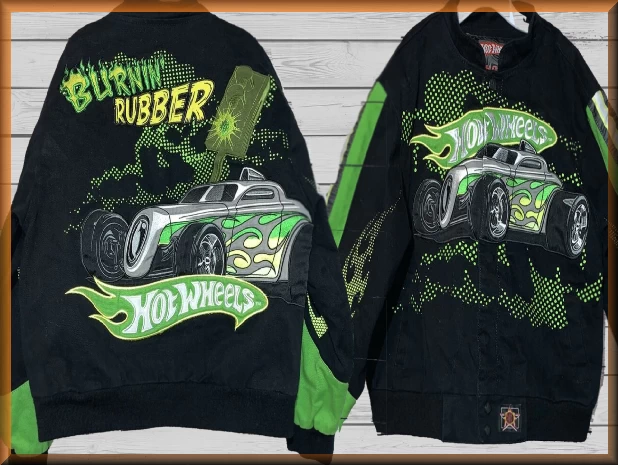 $89.94 - Hotwheels Burning Rubber Kids Racing Jacket by JH Design Jacket