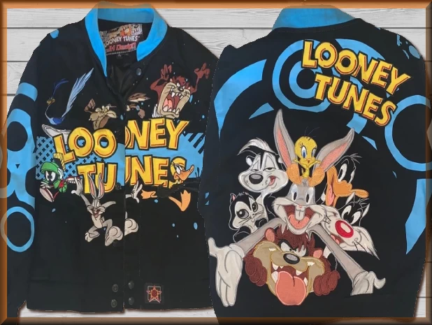 $84.94 - NOS - Looney Tunes Gang Kids Cartoon  Jacket by JH Design Jacket