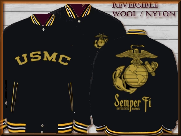 $87.94 - US Marines Wool - Nylon reversible by JH Design Jacket
