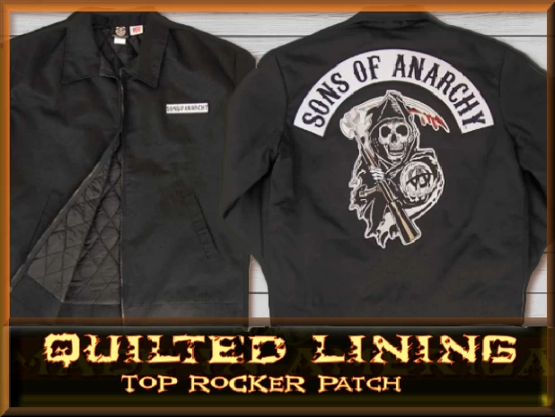 $46.94 - SOA Jacket Mens Quilted Top Rocker SOA Jacket