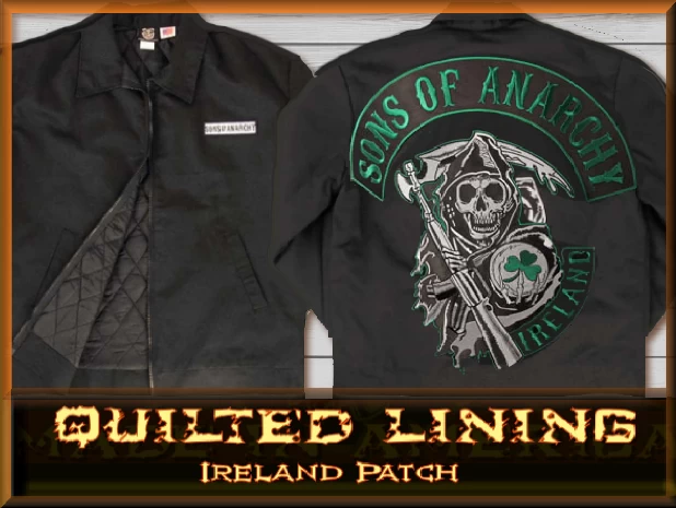 $46.94 - SOA Jacket Mens Quilted Ireland Gunrunner Jacket