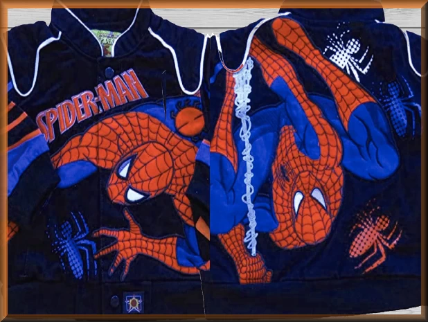 $59.94 - Spiderman WebCaster  Kids Comic Book Hero Jacket by JH Design Jacket