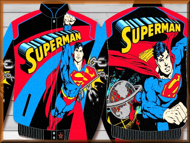 $59.94 - Superman Planet Kids Comic Book Hero Jacket by JH Design Jacket