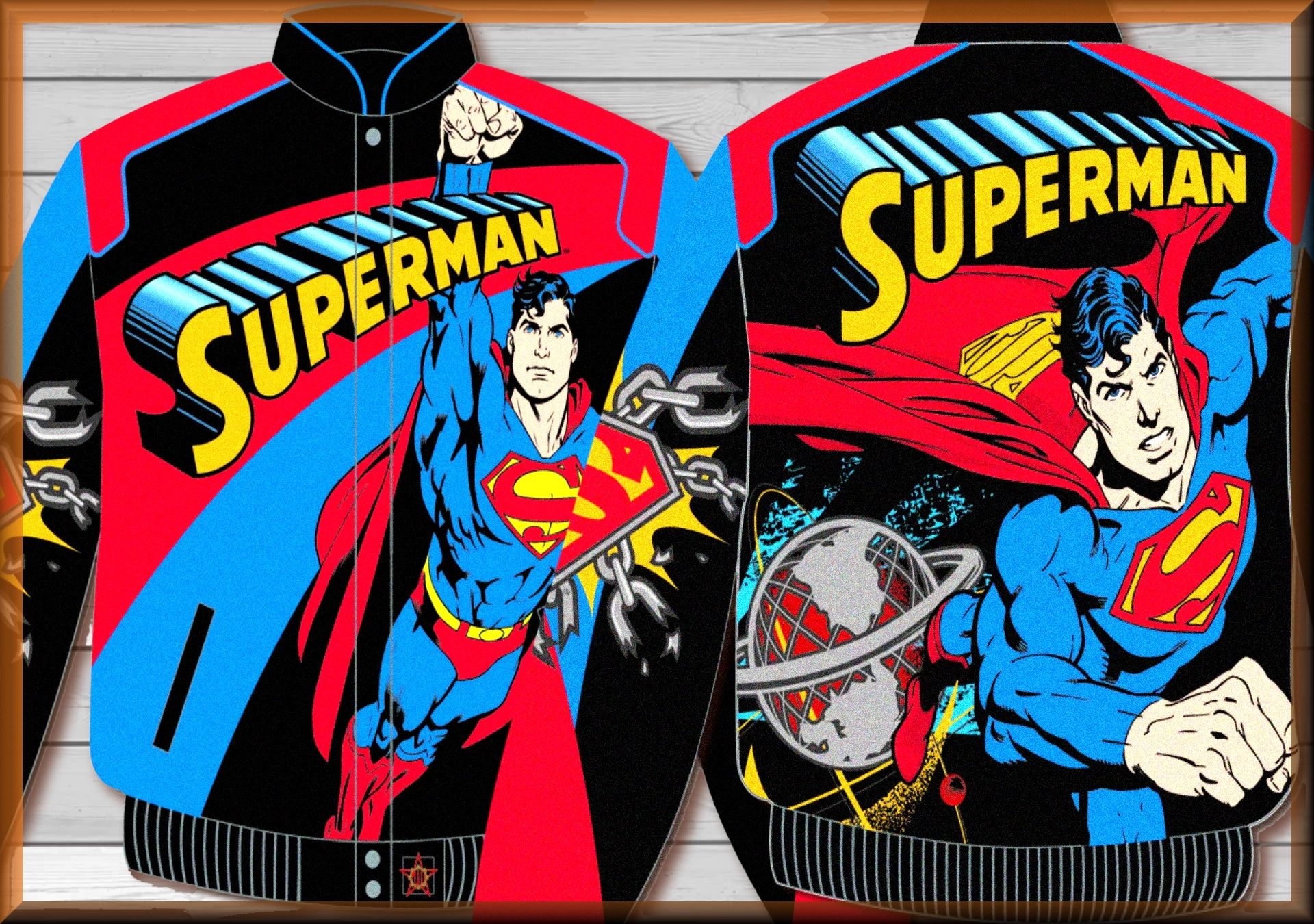 Superman Planet Kids Comic Book Hero Jacket by JH Design