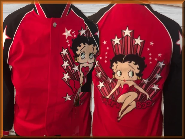 $90.94 - Betty Boop Stars Womens Cartoon Character Jacket by JH Design Jacket