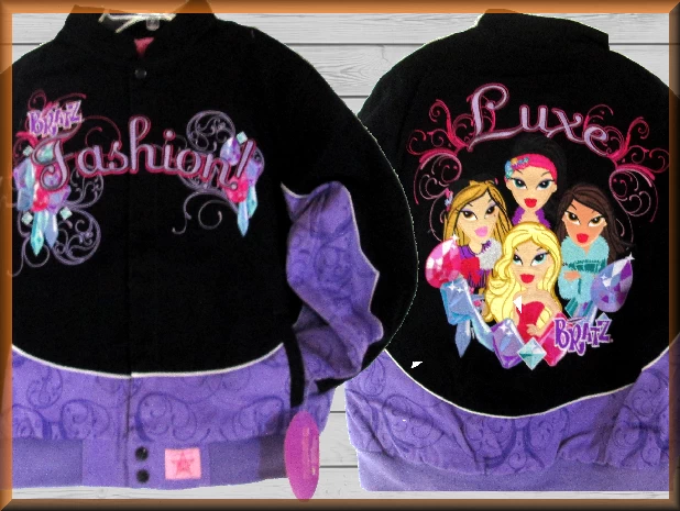 $56.94 - Bratz Fashion Group Kids Cartoon Character Jacket by JH Design Jacket