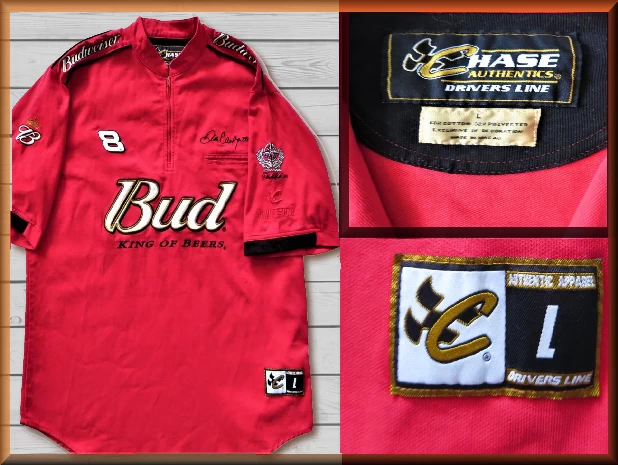 $99.94 - Authentic Dale Jr Red Bud #8  Pitshirt