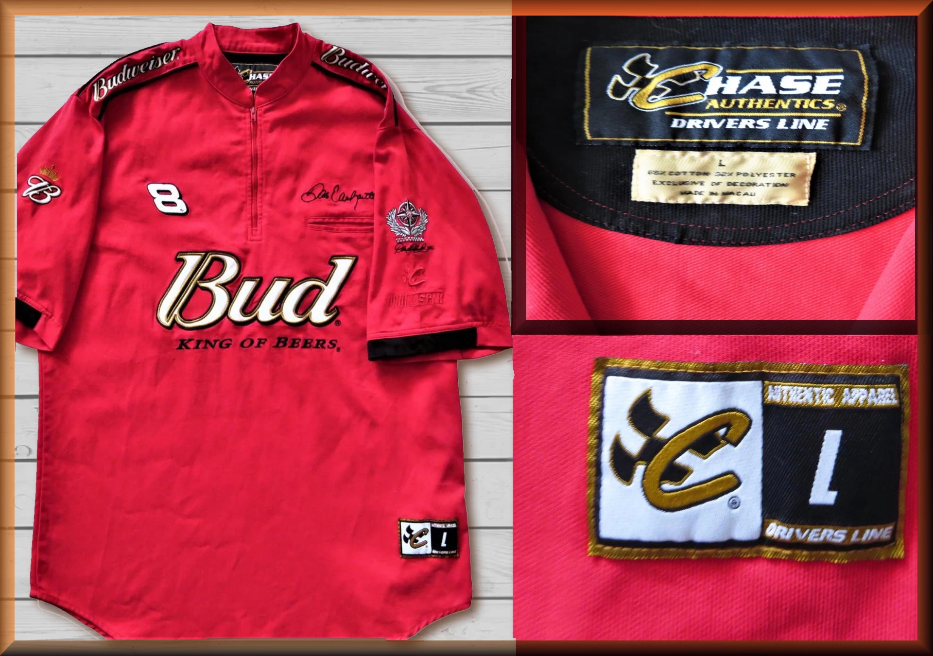Authentic Dale Jr Red Bud #8 