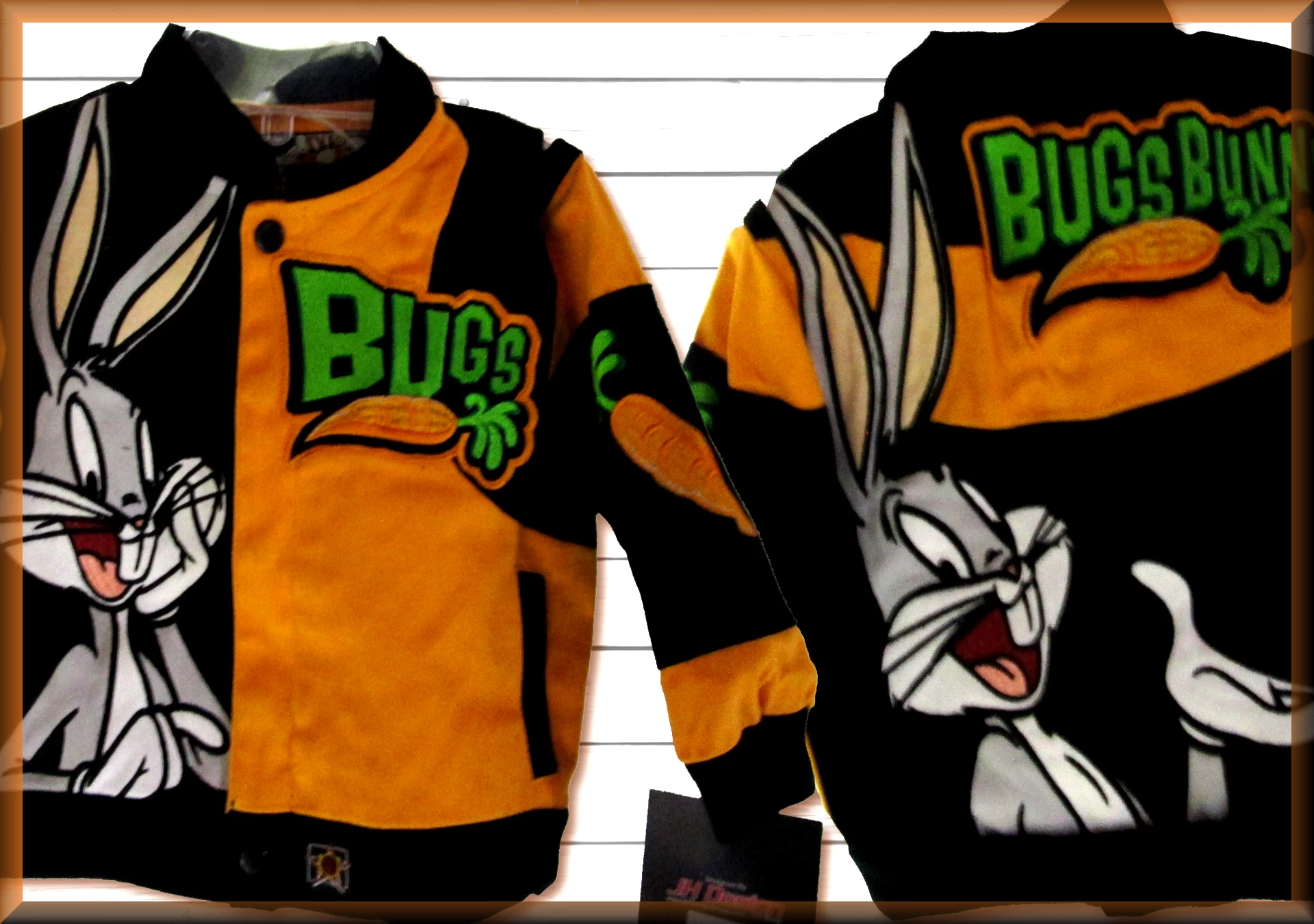 Bugs Bunny Orange Carrot Kids Cartoon  Jacket by JH Design