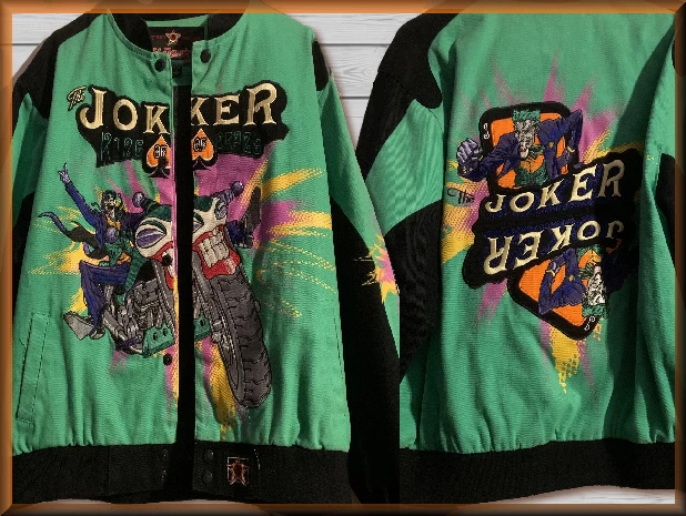 $59.94 - Batman Joker Motorcycle  Kids Comic Book Hero Jacket by JH Design Jacket