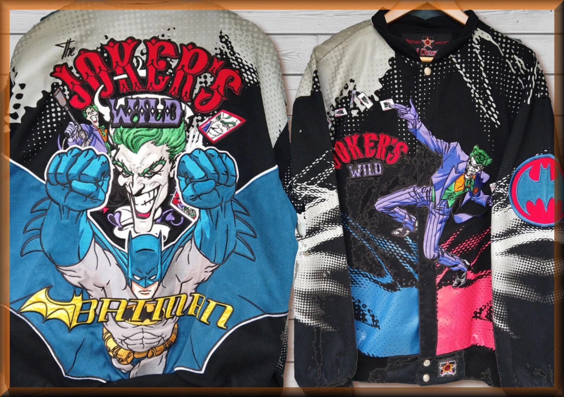 Batman Jokers Wild Kids Comic Book Hero Jacket by JH Design