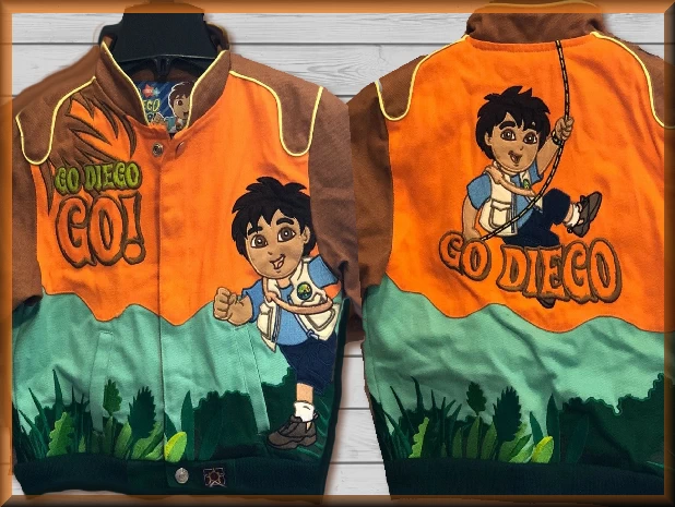 $34.94 - Diego Brown Kids Cartoon Character Jacket by JH Design Jacket
