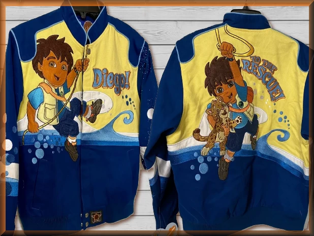 $44.94 - Diego Blue Kids Cartoon Character Jacket by JH Design Jacket