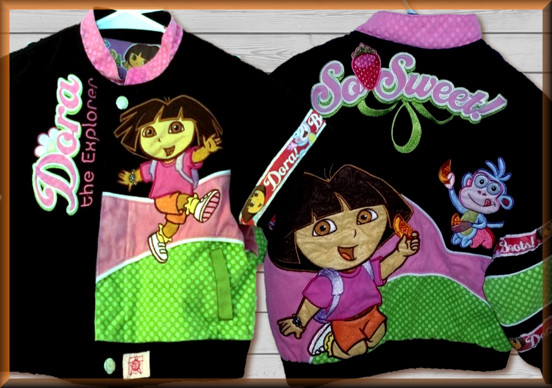 Dora So Sweet Kids Cartoon Character Jacket by JH Design - $