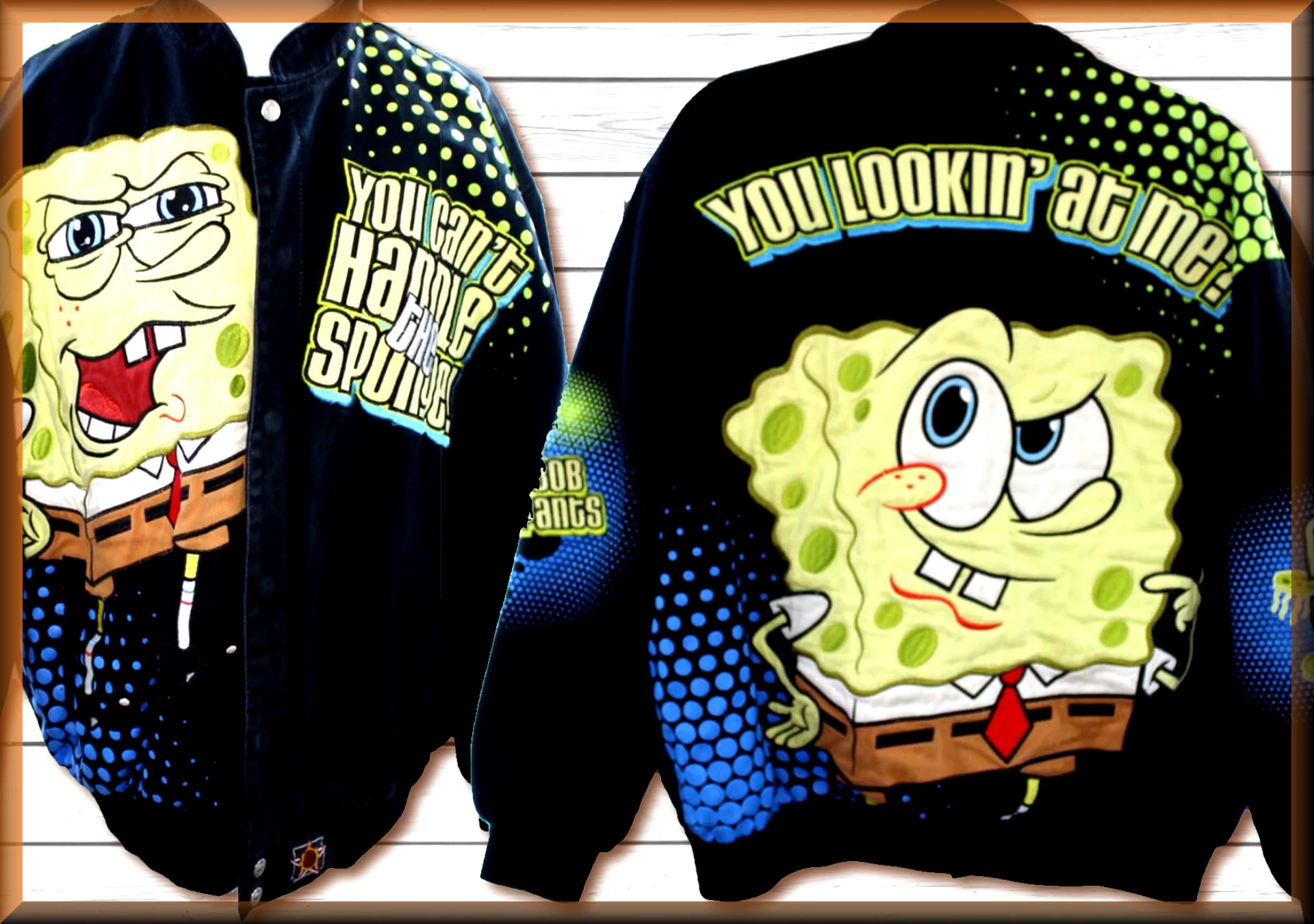 Spongebob Cant Handle the Sponge Kids Cartoon Jacket by JH Design