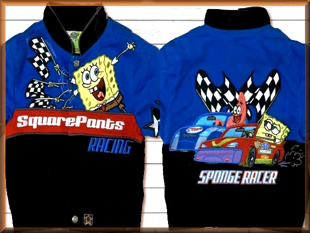 $39.94 - spongebob Blue Racer Kids Cartoon Character Jacket by JH Design Jacket