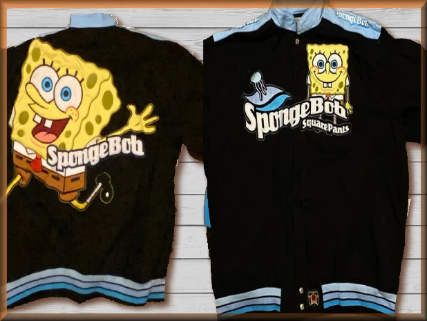 $49.94 - SpongBob Blk Jelly Kids Cartoon Character Jacket by JH Design Jacket