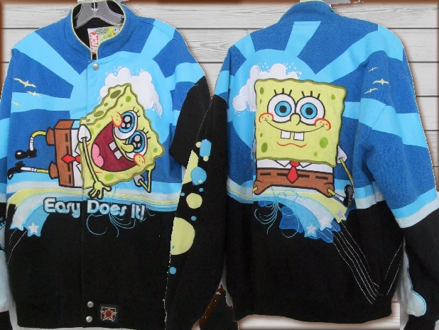 $90.94 - SpongeBob 305 Blk Easy Adult Character Jacket by JH Design Jacket