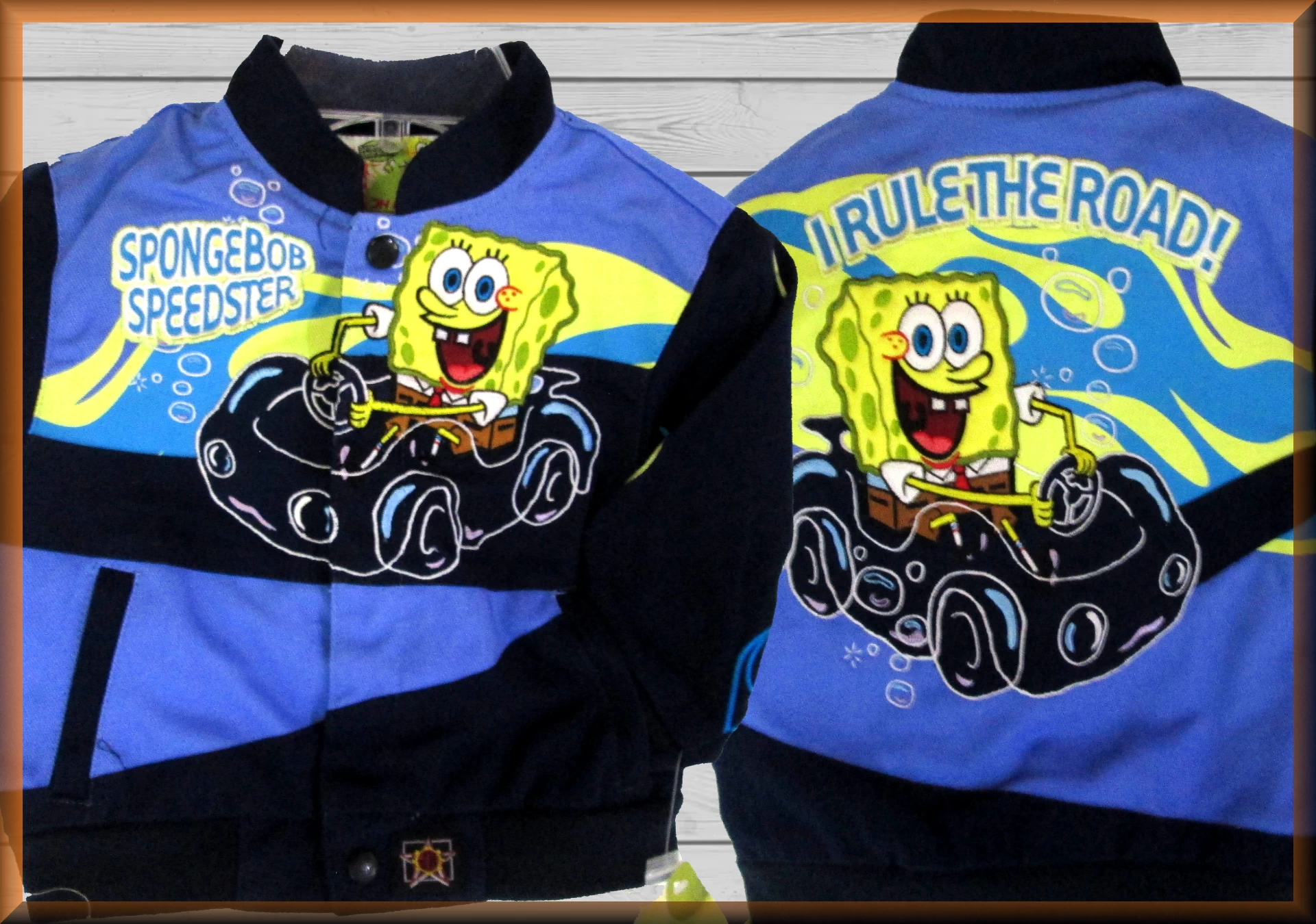Spongebob Speedster Kids Cartoon Character Jacket by JH Design